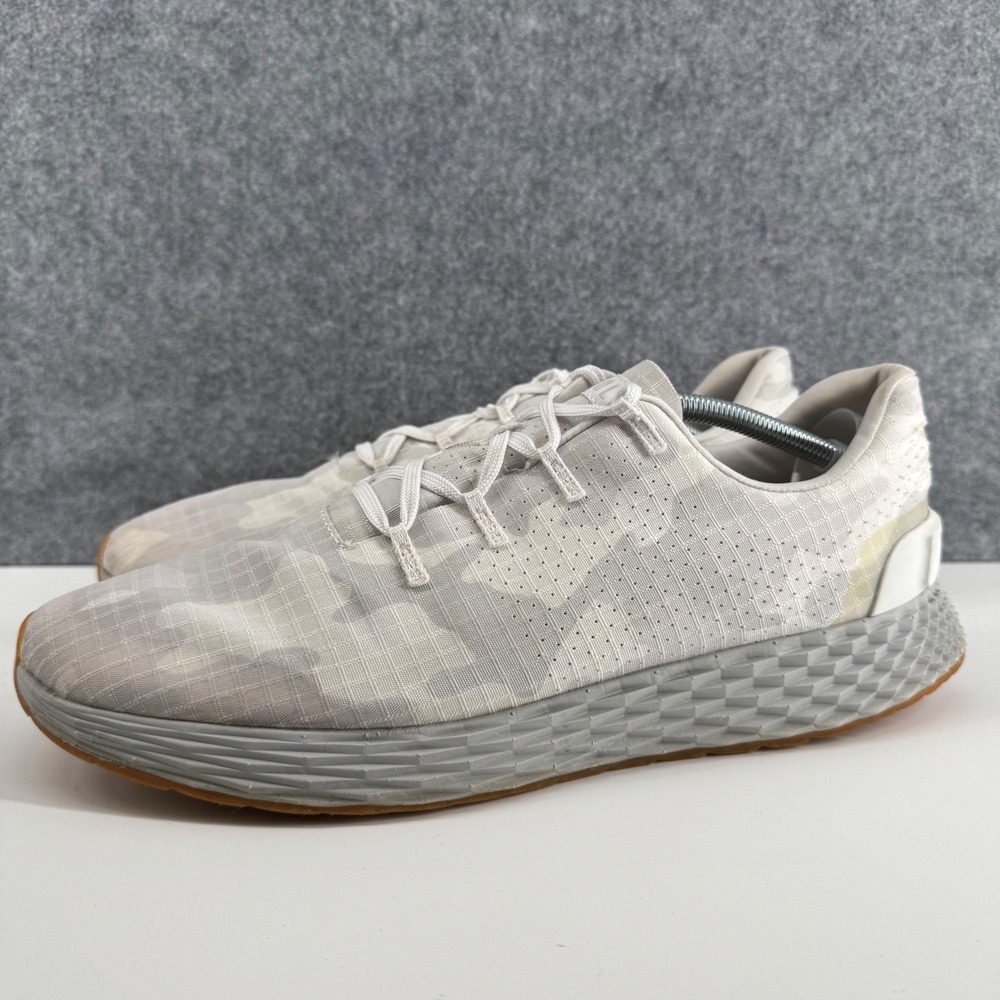 NOBULL Ripstop Runner Mens Size 12 Grey Camo Training Shoes Gum Sole